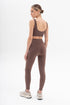 Basic Ribbed Leggings Coffee